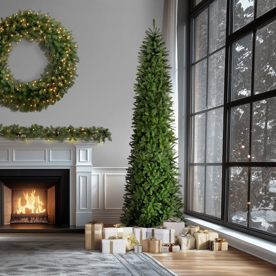 12 ft. Unlit Kingswood Fir Pencil Artificial Christmas Tree